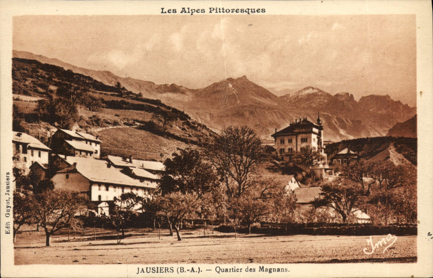 CPA Les Alpes Pittoresques Jausiers Quartier Des Magnans