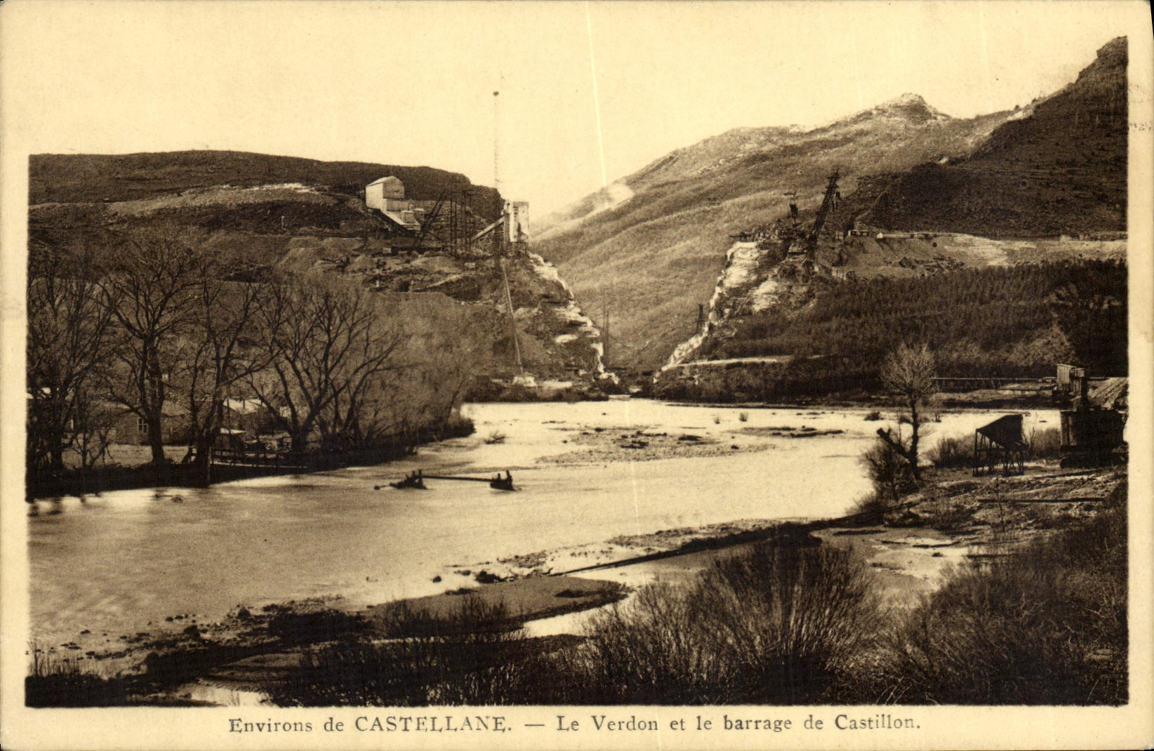 CPA Environs De Castellane Le Verdon Et Le Barrage De Castillon