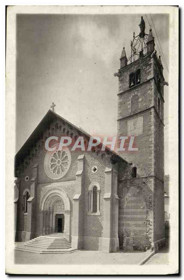Église de Barcelonnette — Route des Alpes — Éditeur Gremble