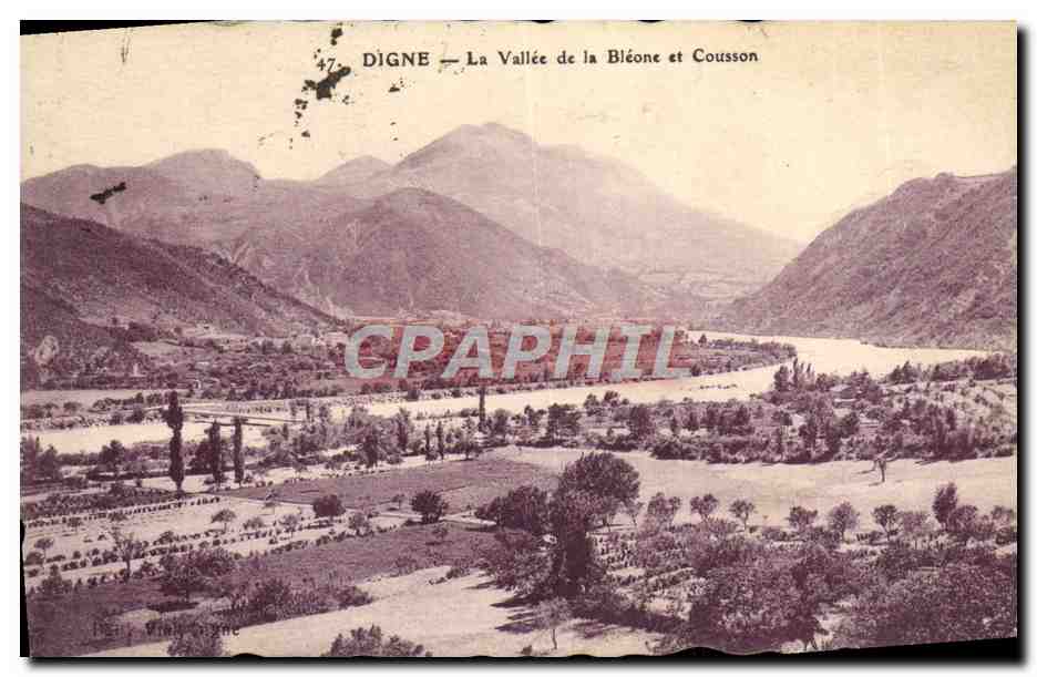 CPA Digne La Vallee De La Bleone Et Cousson