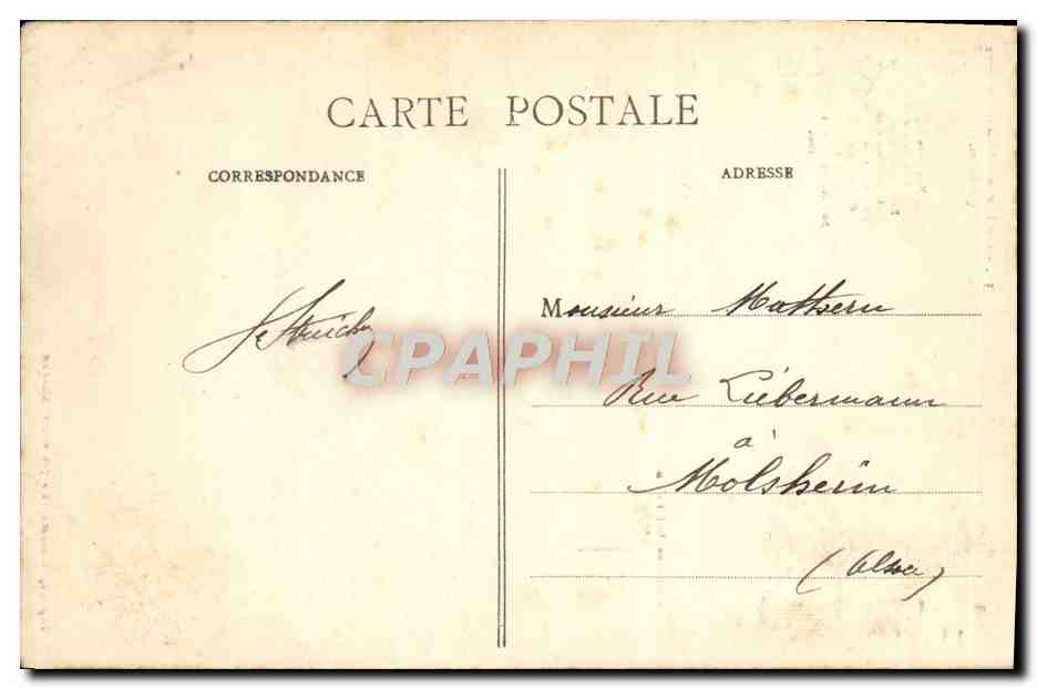 CPA Obelisque Du Mont Genevre  — Rückseite