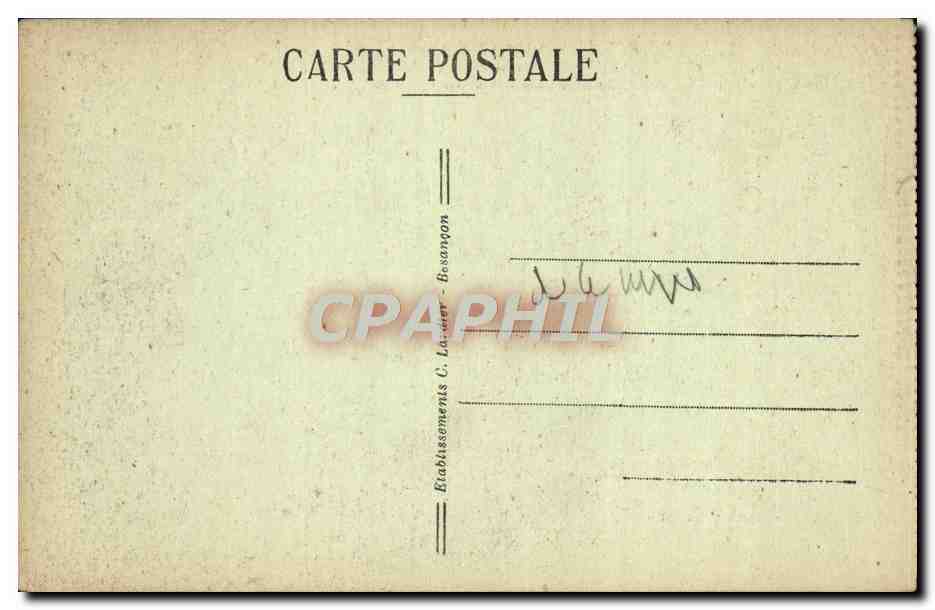 Gorges de Nouailles - Vallée de la Loue - Vues de la Passerelle du Club Alpin — Éditeur C. Lasanpon, n° 626 — Rückseite