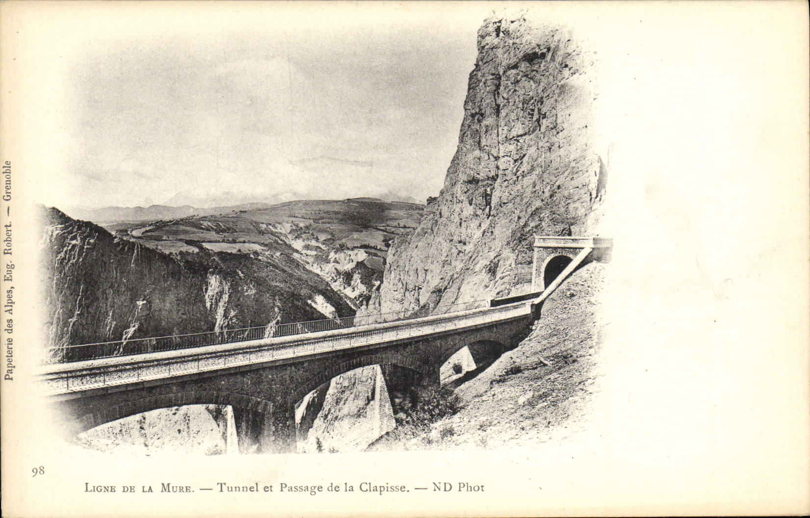 CPA Ligne De La Mure Tunnel Et Passage De La Clapisse 