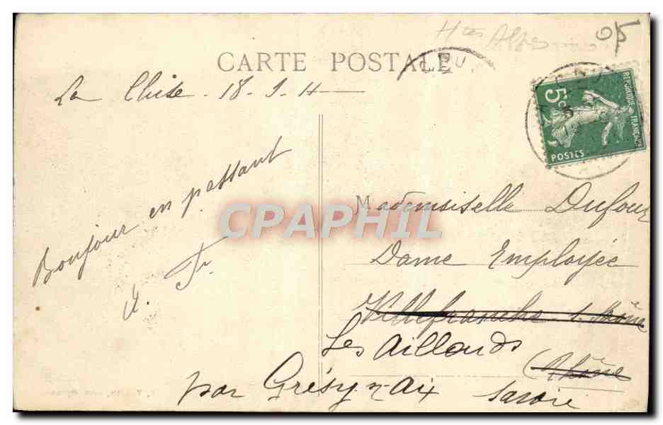 CPA La Cluse Le Chateau — Verso