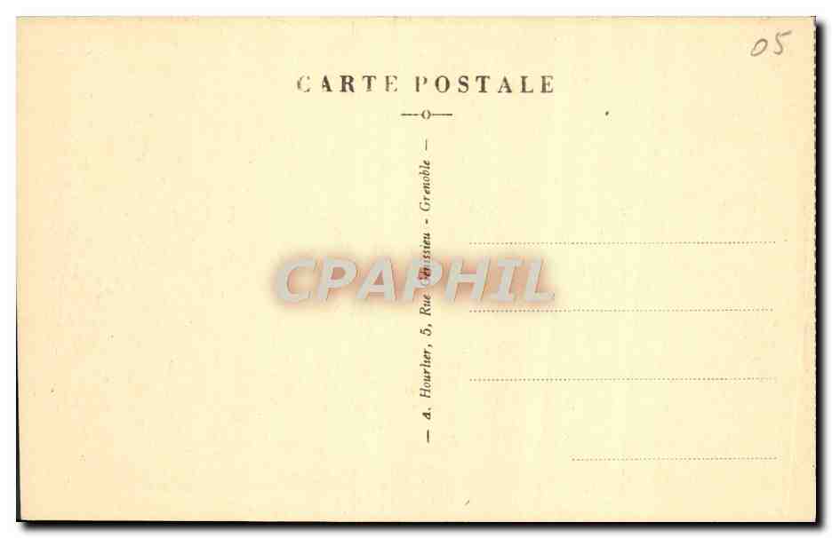 CPA Ailefroide Les Chalets — Rückseite
