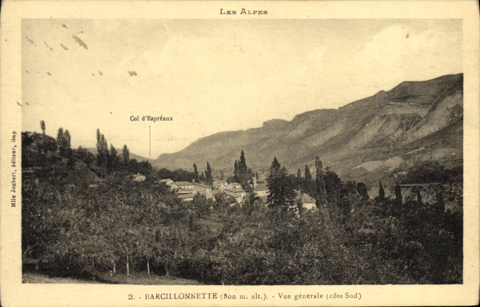 CPA Les Alpes Barcellonnette Vue Generale