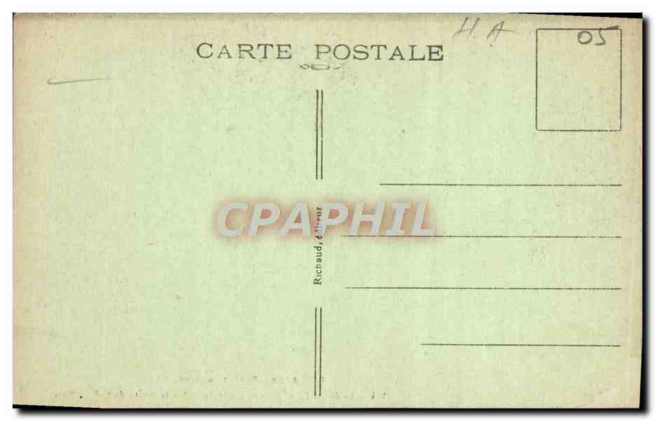 CPA Les Alpes Pittoresques Le Melezen Vue generale Sur la route du col de vars — Rückseite
