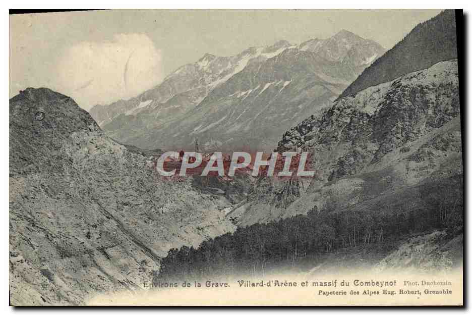 Environs de la Grave. Villard-d'Arène et massif du Combeynot — Papeterie des Alpes Eug. Robert, Grenoble