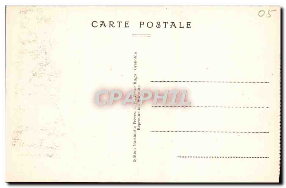 CPA La Grave Et la maije — Rückseite