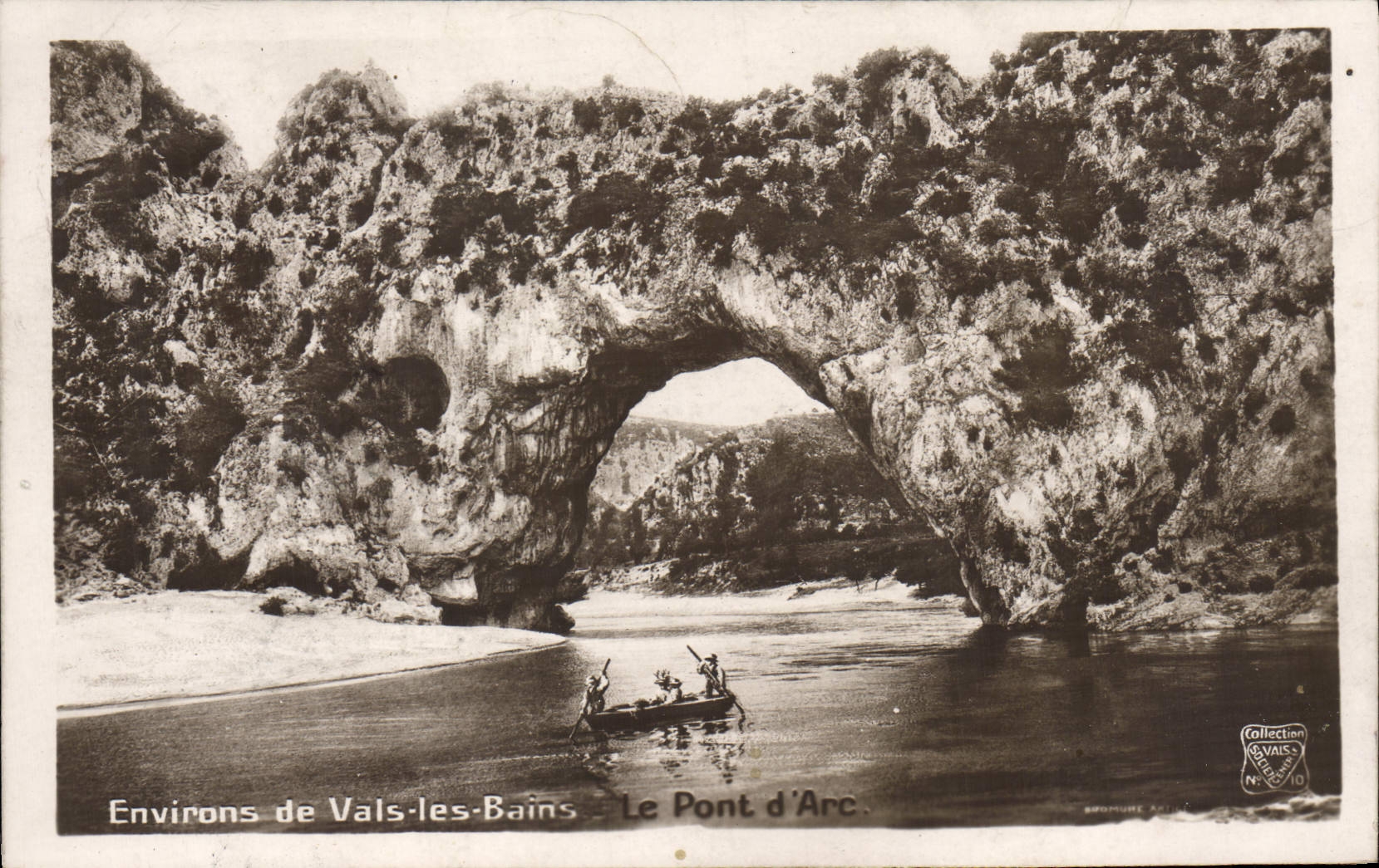 CPA Environs De Vals Les Bains Le pont d'Arc