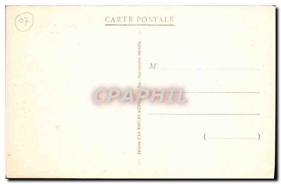CPA L'Ardeche Illustree Mezilhac Vue Generale Et Perspective de la crete des cevennes — Rückseite