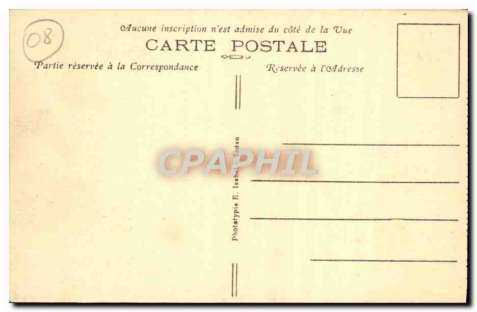 CPA Bazeilles Chateau De Montvillers Cour d'Honneur Militaria — Rückseite