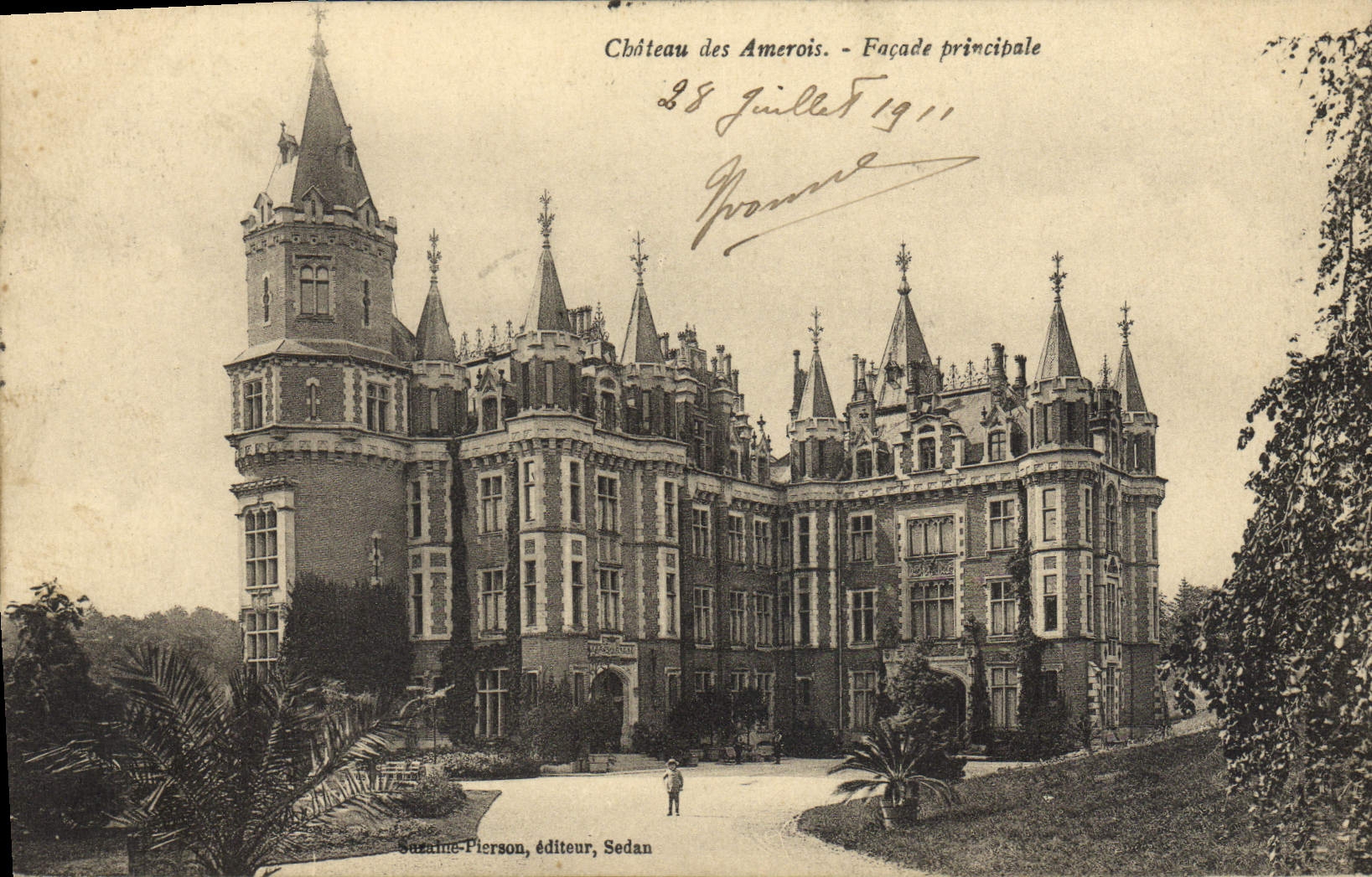 Château des Amerois — Façade principale — Suzanne Pierson, éditeur, Sedan