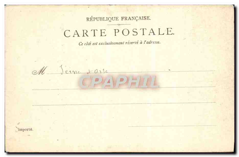 The Tower, former keep of the fortress castle of Montlhéry — publisher P. S. à D. — no. 216 — Back