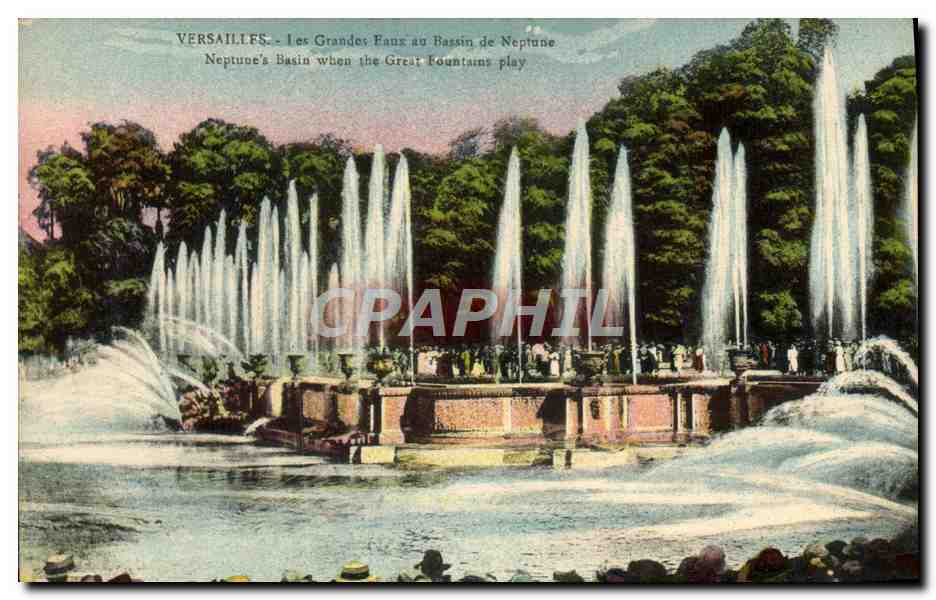 Versailles - Les Grandes Eaux au Bassin de Neptune — Édition Cossé, Versailles