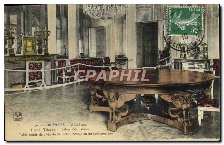 CPA Versailles Le Chateau Grand Tranon Salon Des Glaces