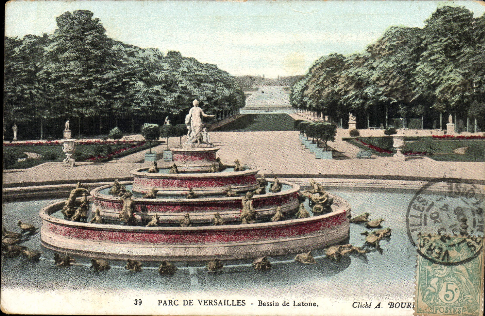 CPA Parc De Versailles Bassin De Latone