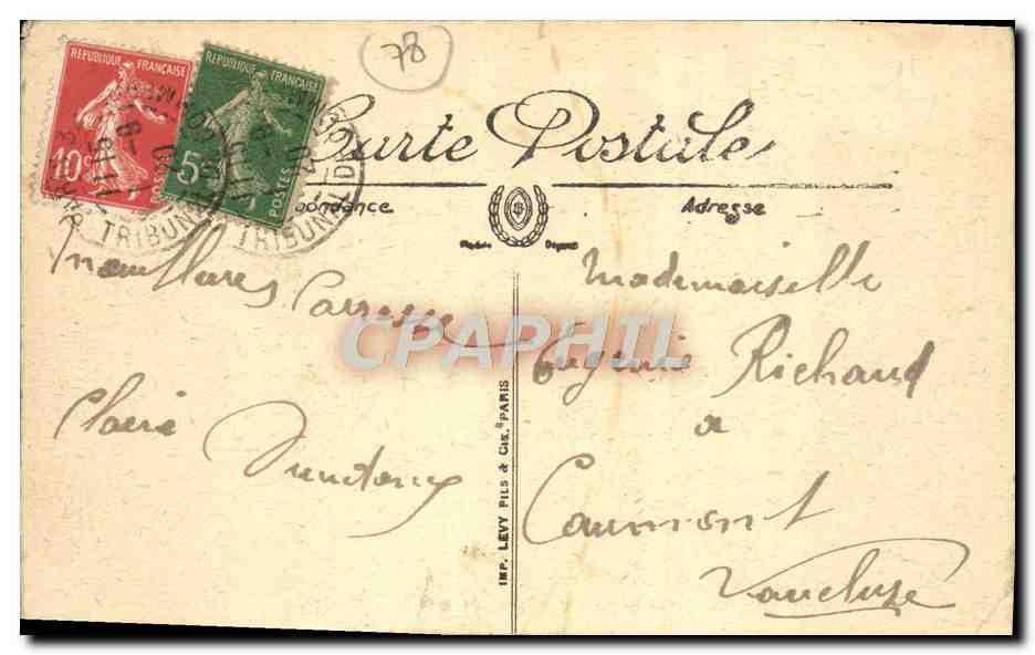 CPA Versailles Hameau De Marie Antoinette Maison De La Reine — Verso