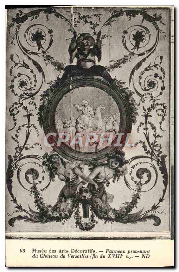 CPA Musee des Arts Decoratifs Panneau Provenant du chateau de Versailles