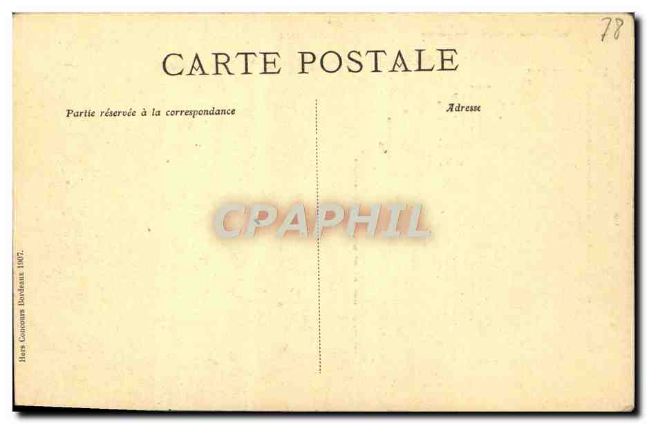 CPA Chateau de la Roche Guyon  — Back
