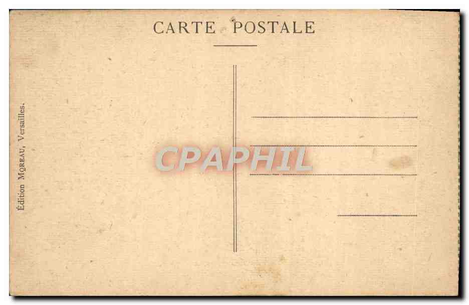 CPA Versailles Chambre a coucher de la reine — Verso