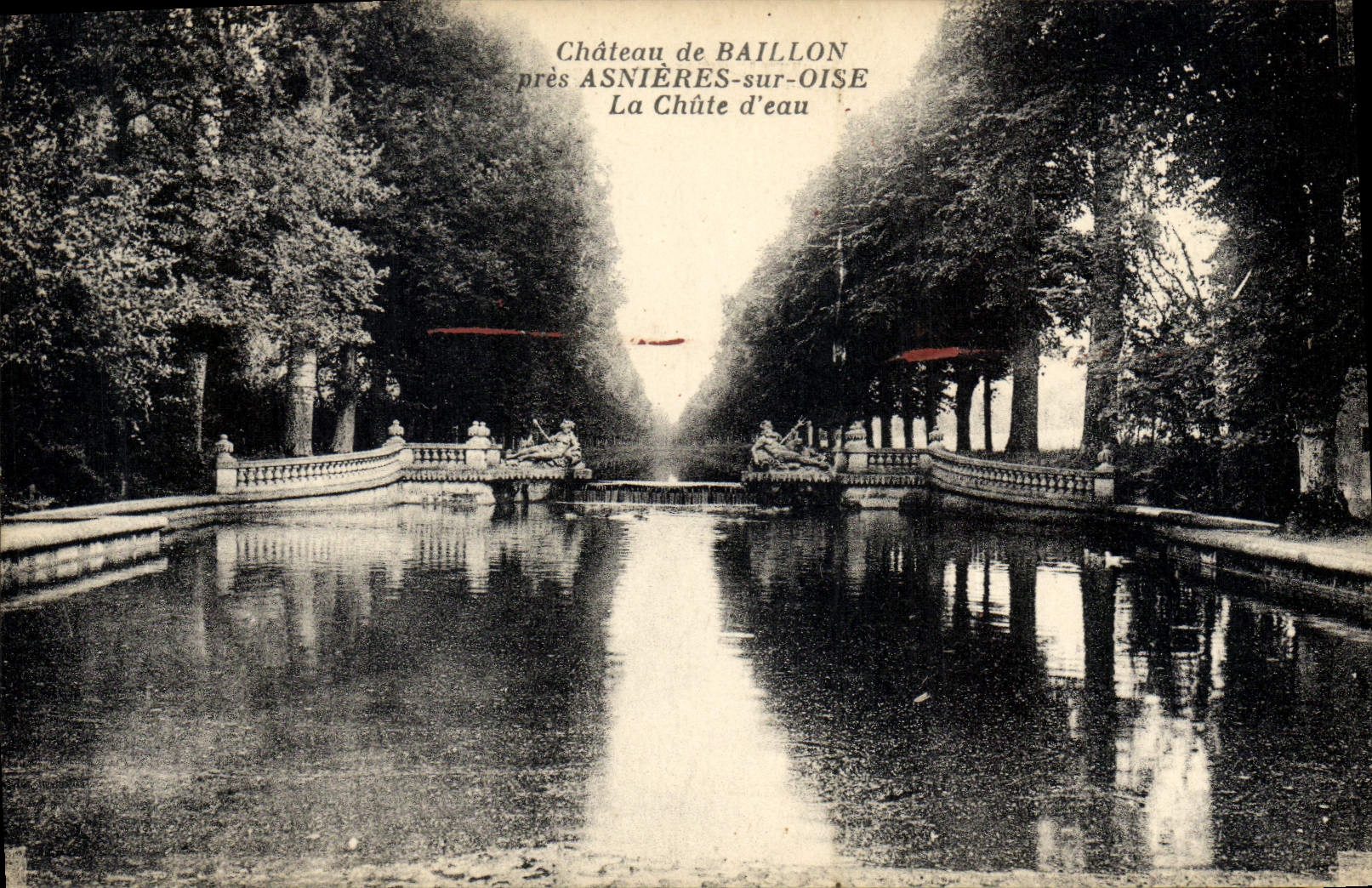 CPA Chateau De Baillon Pres Asnieres Sur Oise La Chute d'eau