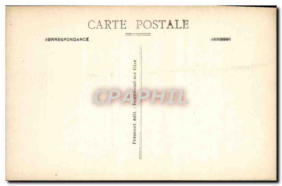 CPA Chateau De Baillon Pres Asnieres Sur Oise La Chute d'eau — Rückseite