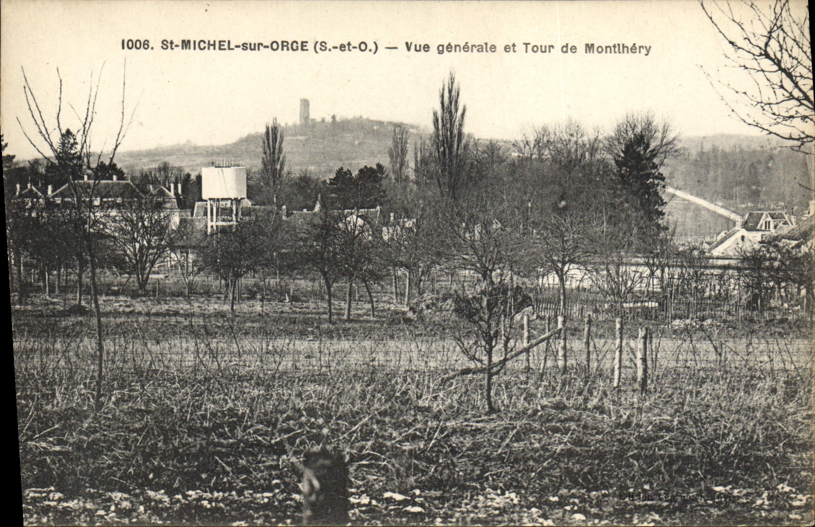 CPA St Michel Sur Orge Vue generale et tour de montlhery