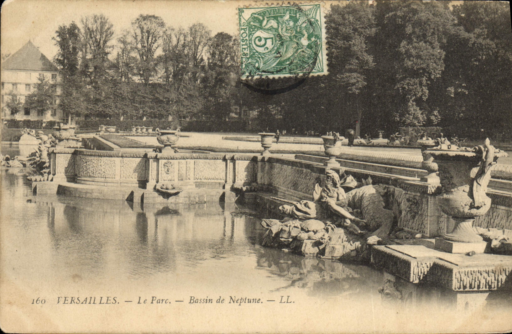 CPA Versailles Le Parc Bassin De Neptune