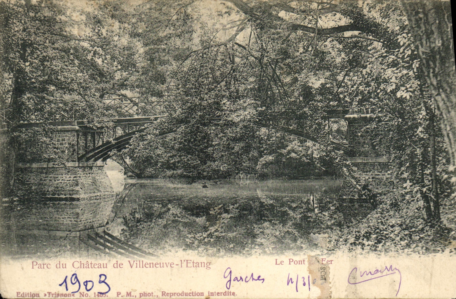 CPA Parc du Chateau de Villeneuve l'Etang 