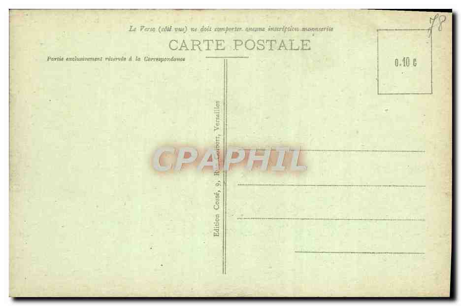CPA Versailles Le Parc Basin de Latone Grandes Eaux  — Verso