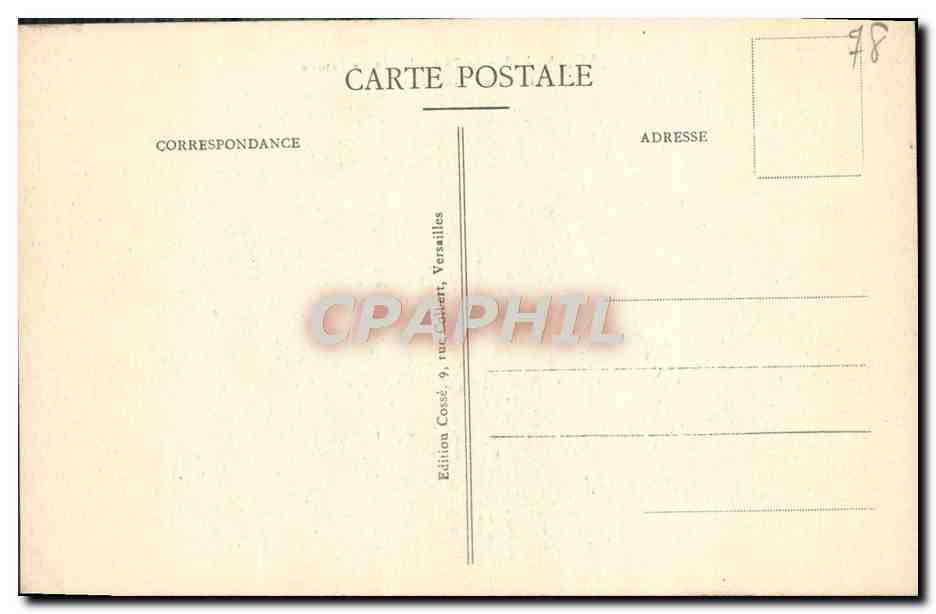CPA Versailles Le Parc Basin de Latone — Verso