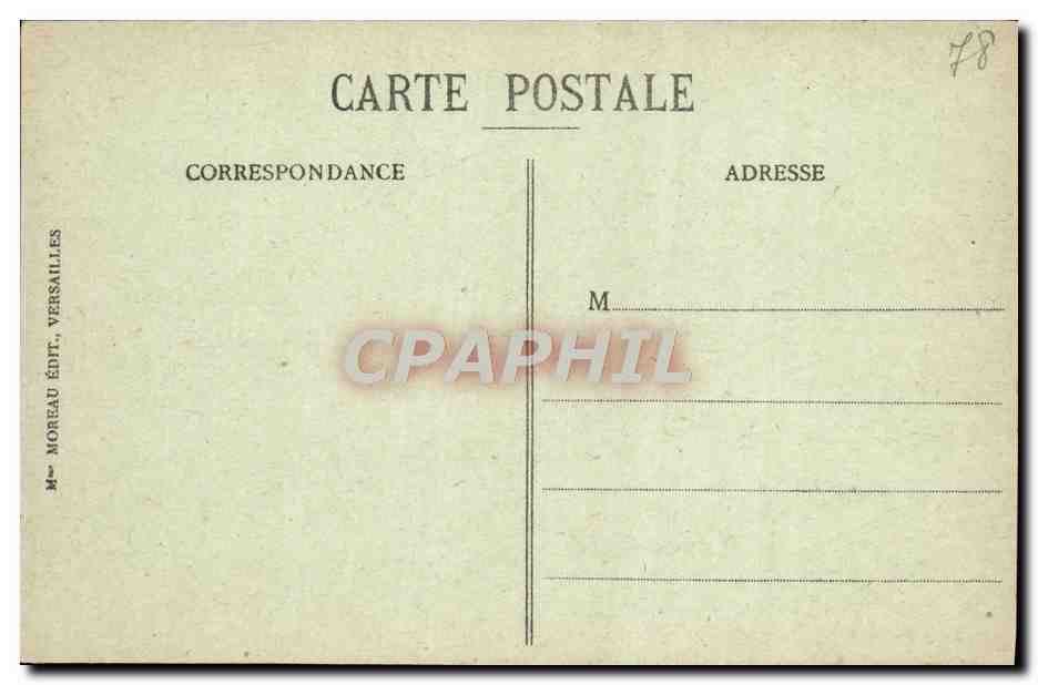 CPA Palais de Versailles Salle du Conseil des Ministres  — Verso
