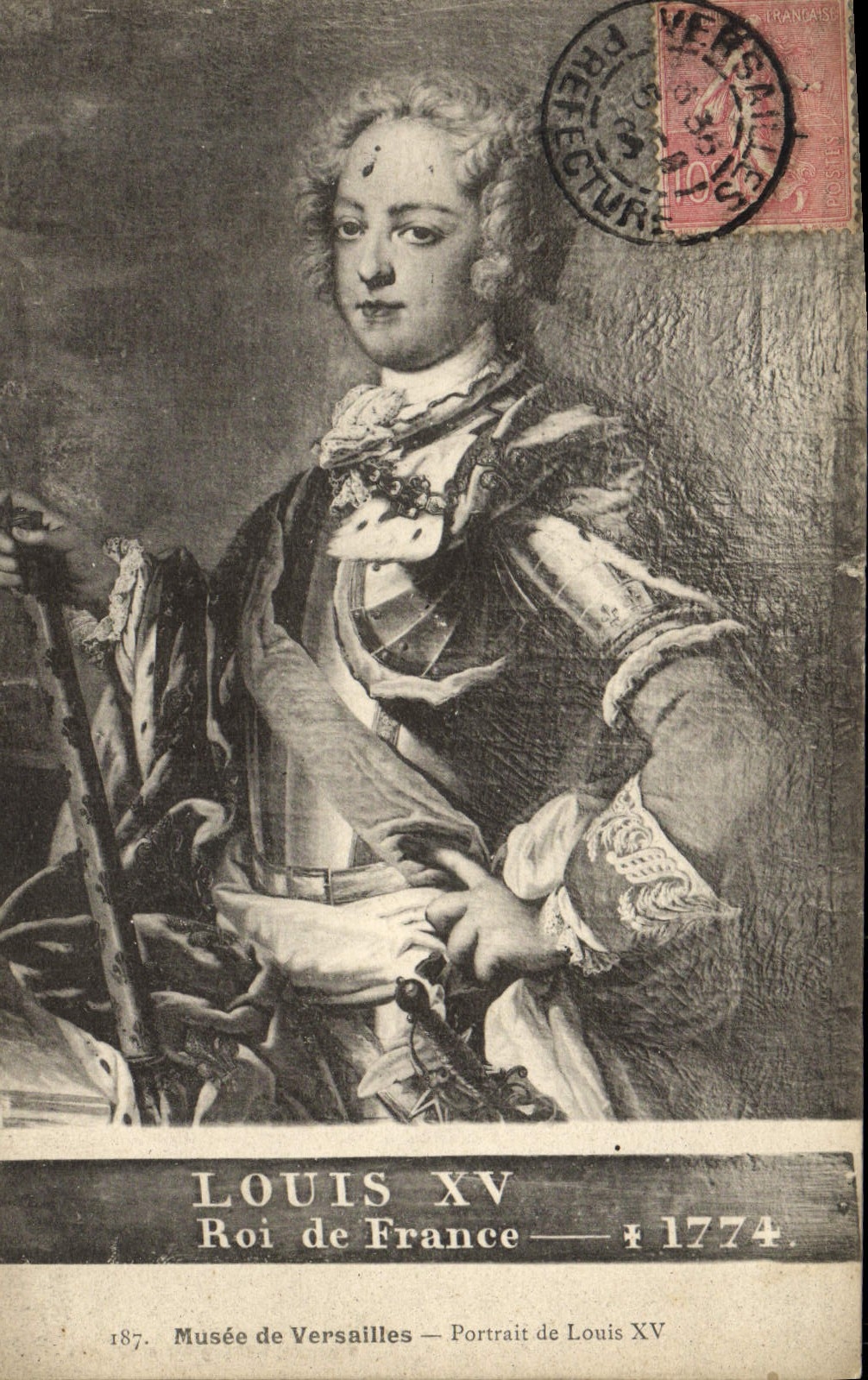 CPA Musee de Versailles Portrait de Louis XV