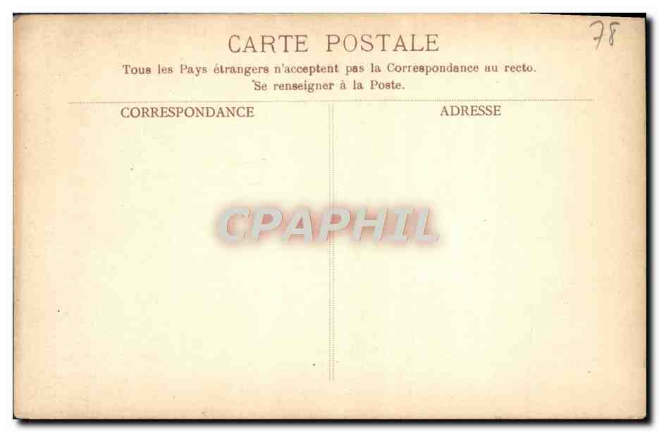 CPA Versailles Le Petit Trianon Hameau Maison du Garde  — Verso