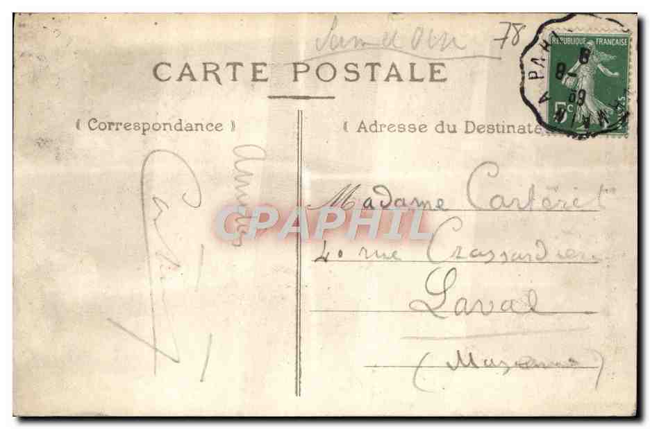 CPA Foret de Saint Germain La Vierge aux Anglais  — Verso