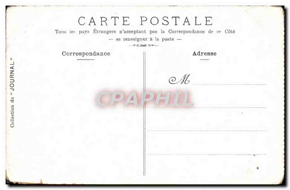 CPA Versailles Le palais Salon de Marie Antoinnette — Verso