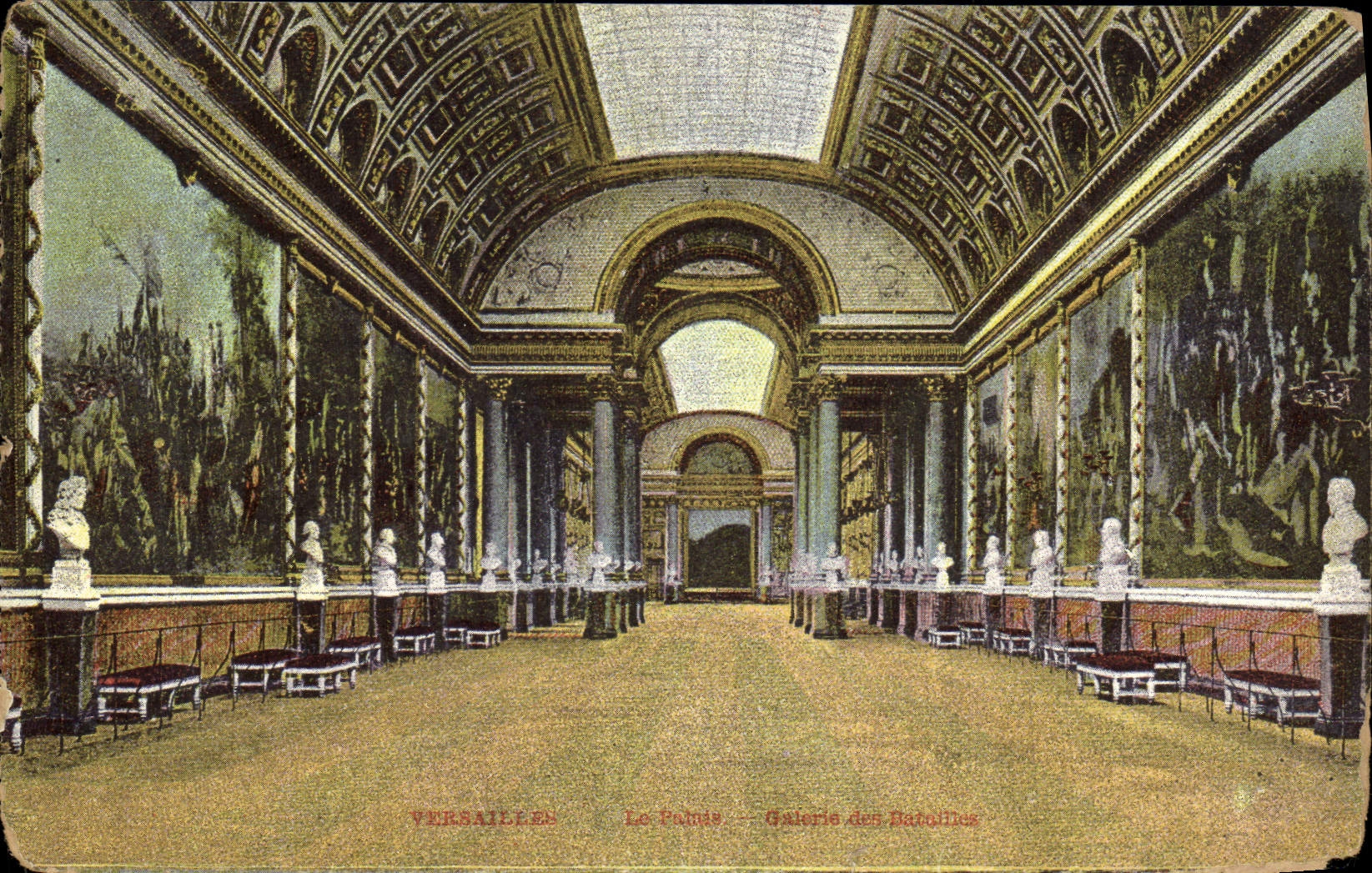 CPA Versailles Galaerie des betailles