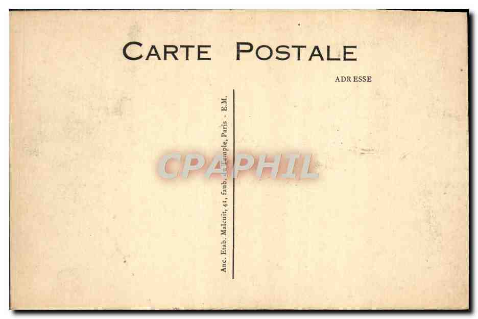 CPA Versailles Rue de l'Orangerie Pharmacie — Rückseite