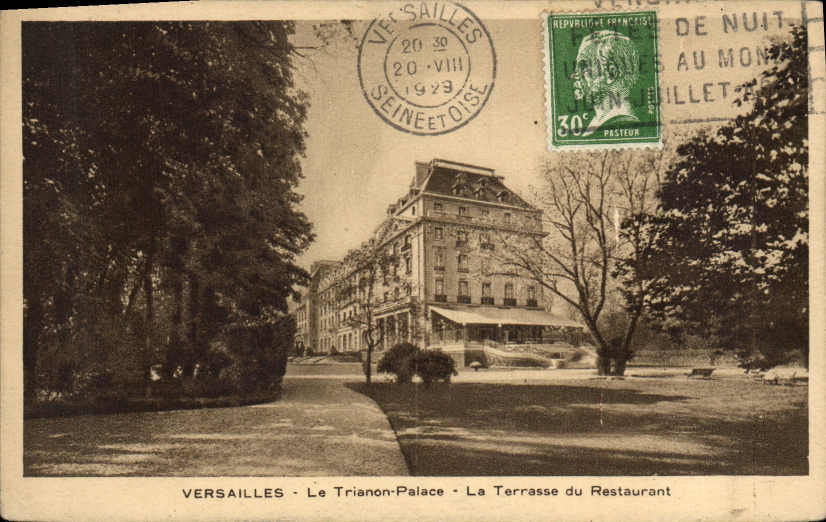 CPA Versailles Le Trianon Palace Le Terrasse du Restaurant