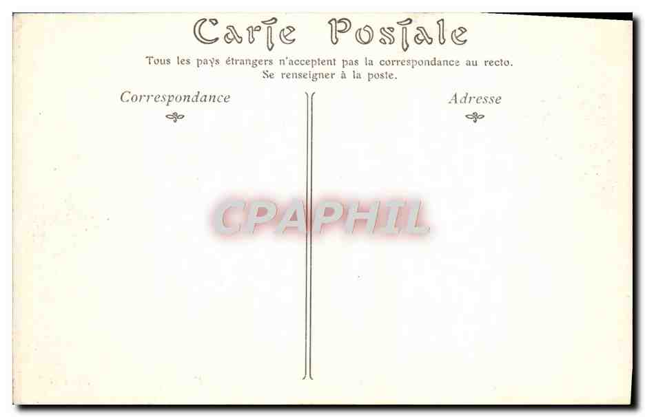CPA Versailles Salle a manger de Louis XV — Verso
