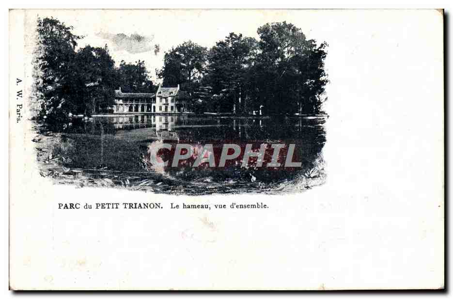 CPA Versailles Parc du petit Trianon Le hameau Vue d'ensemble 
