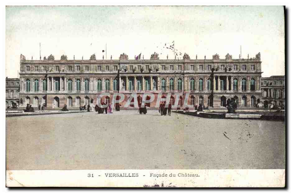 CPA Versailles Facade du Chateau