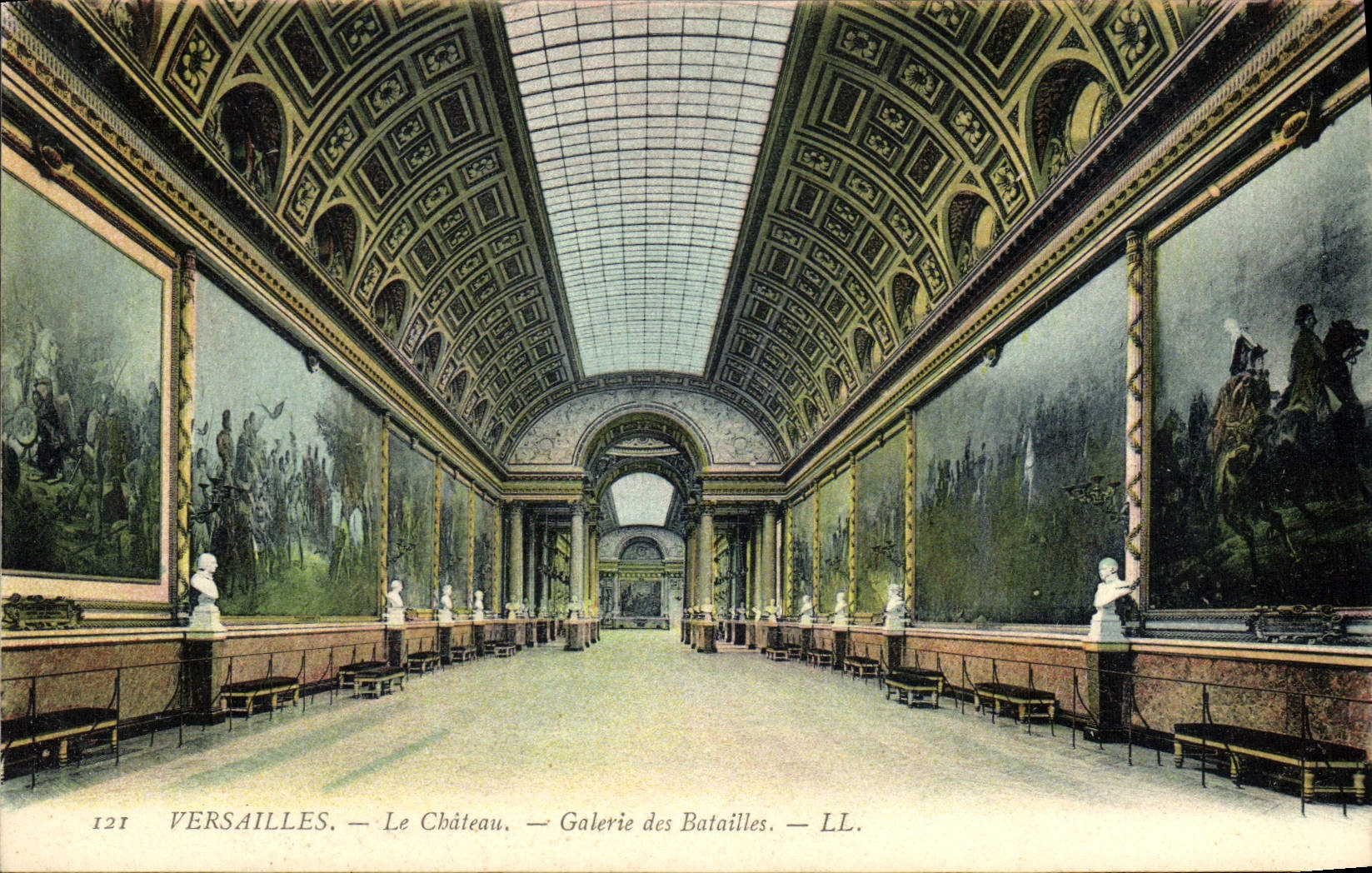 CPA Versailles Le Chateau Galerie des Batailles