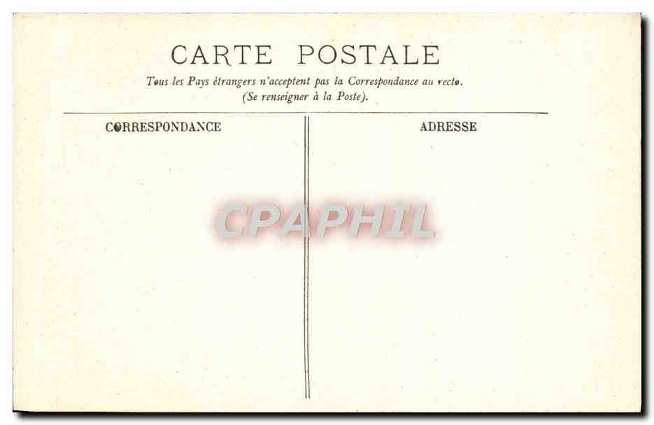 CPA Versailles Le Chateau Galerie des Batailles — Rückseite