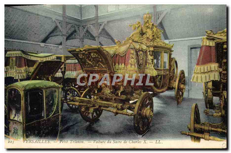 CPA Versailles Voiture de Sacre de Charles X