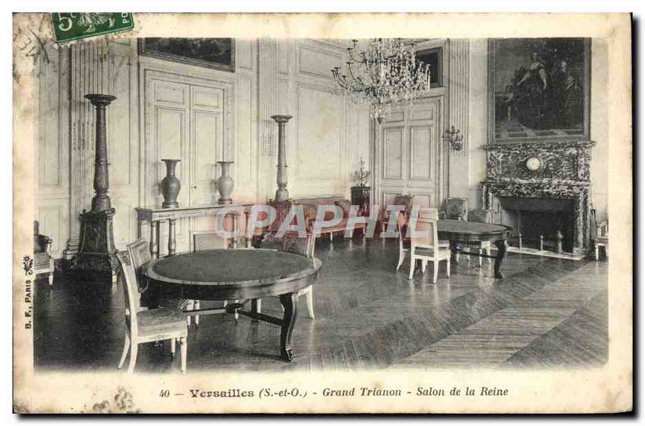 CPA Versailles Grand Trianon Salon de la Reine