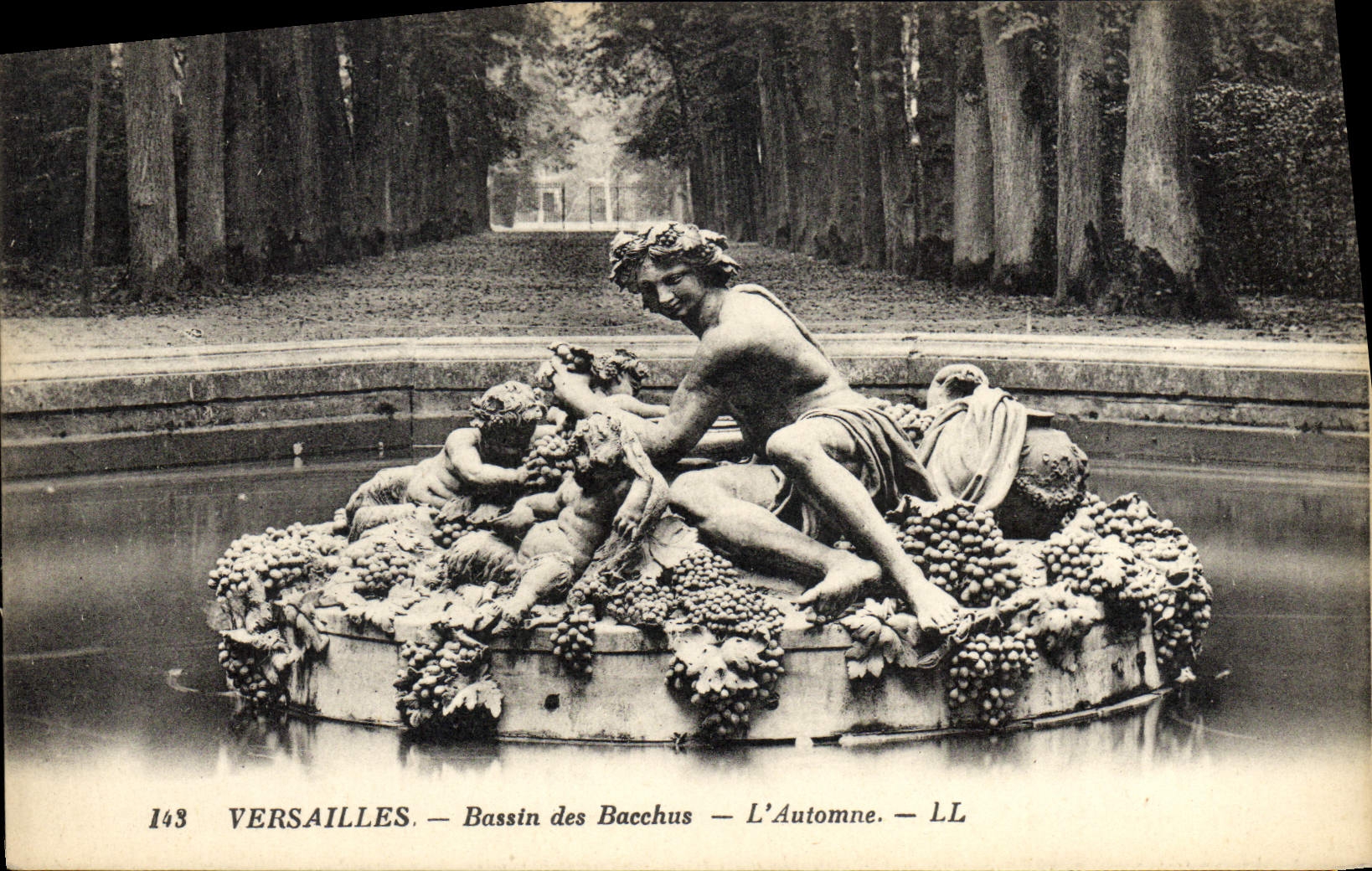 Versailles — Bassin des Bacchus — L'Automne — LL — n°143