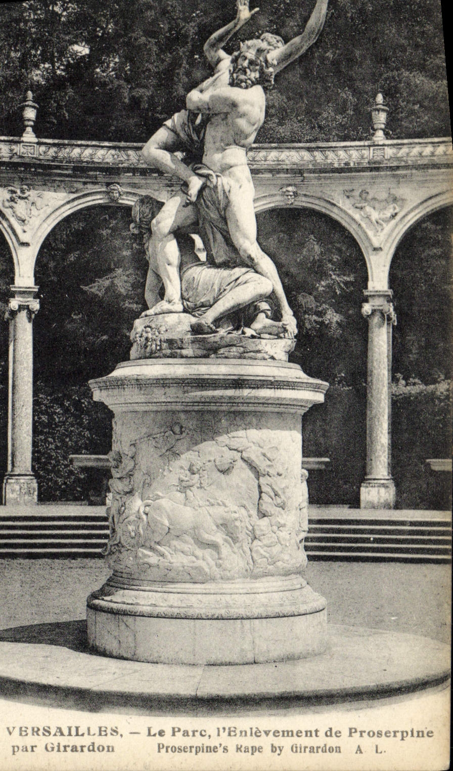 CPA Versailles Le Parc L'Enlevement de Proserpine par Girardon 