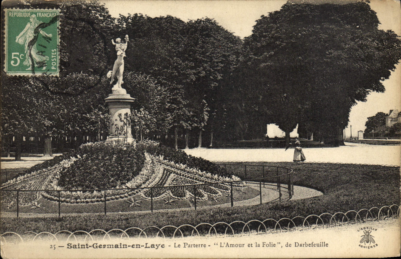 Saint-Germain-en-Laye - Le Parterre - L'Amour et la Folie, de Darbefeunille